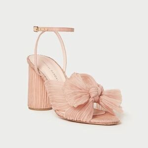 Loeffler Randall Camellia Bow Heels in Beauty (Blush Pink) size 7.5!